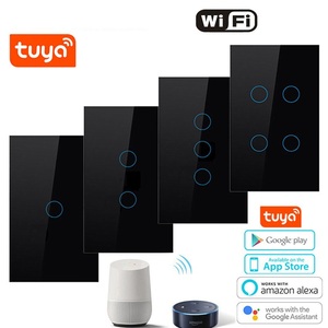 Bingoelec US <strong>AU</strong> Standard Wireless WiFi Wall Touch Tuya Electrical Light Switch <strong>Remote</strong> Control Tuya Smart Switch - Product Image 1
