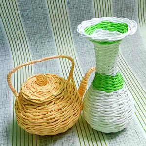 Cinta de rafia de papel trenzado para envolver regalos, hilo de alta calidad de 2 colores - Product Image 6