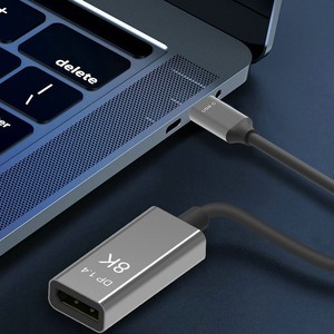 USBC-DisplayPortアダプター-8K/4K USB Type C-DP1.4 Altモードビデオコンバーター-HBR3/DSC/HDR-8K60Hz