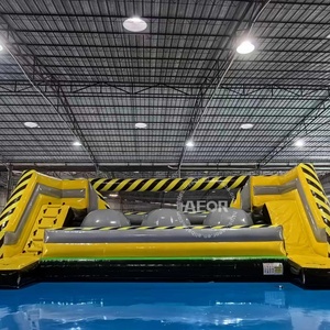 Outdoor Wipeout Inflatable Jumping Big Ball Interactive <strong>Leaps</strong> and <strong>Bounds</strong> Inflatable Obstacle Course - Product Image 6