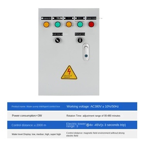 ארבע מחוון אורות משאבת מים 220v/380v תיבת חשמל בקר בקרת תיבת צפה מים רמת ארון אוטומטית ידנית