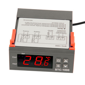 Controlador de temperatura digital LED Termostato termorregulador de 12V 24V 220V con calentador y enfriador