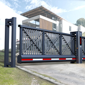 Tự động trượt trackless wheelless nhôm treo cantilever cổng Heavy Duty cho nhà máy nhà khách sạn Công viên kho sử dụng - Product Image 1