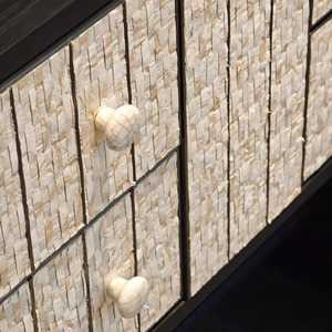 <span class=keywords><strong>Console</strong></span> in legno moderno e durevole minimalista francese, tavolo da esposizione creativo con motivo zebra - Product Image 4