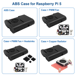 Raspberry Pi เคส5B ABS, เคสป้องกันสีดำสำหรับ Raspberry Pi