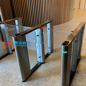 SEWO Slim Design Bürstenloser Motor Fußgänger Drehkreuz Barriere für Turnhallen Bürogebäude Eingang Zugangs kontrolle - Product Image 3