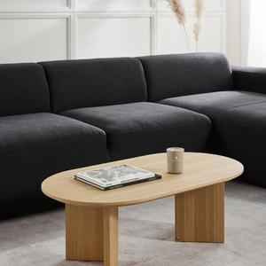 实木农家茶几乡村复古传统木质椭圆形客厅家具茶几 - Product Image 2