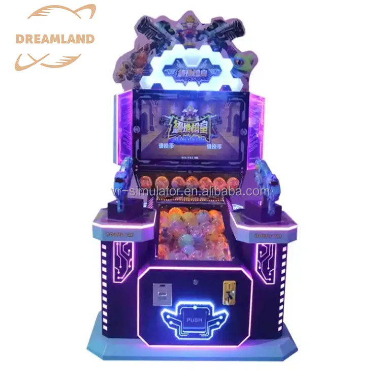 Équipement d'arcade de divertissement à pièces pour enfants Dreamland machine de jeu de tir vidéo pour enfants