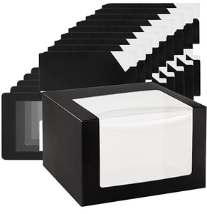 <strong>Custom</strong> Paper Fold Packing <strong>Box</strong> Hat Storage Container Black Gift Boxes <strong>With</strong> <strong>Window</strong> <strong>Display</strong> <strong>Box</strong> for Baseball Dad Billed Trucker Hat - Product Image 2