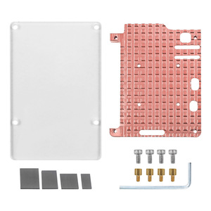 Aismartlink Raspberry Pi 5 Kühl gehäuse Raspberry Pi 5 Motherboard Kühlkörper aus reinem Kupfer kann mit einem kleinen Lüfter installiert werden - Product Image 1