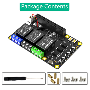 RPi Power <strong>Relay</strong> Board Expansion <strong>Module</strong> with Dual Cooling Fans and Automatic Discoloration LED for <strong>Raspberry</strong> <strong>Pi</strong> A+ 3A+ B+ 2B 3B - Product Image 2