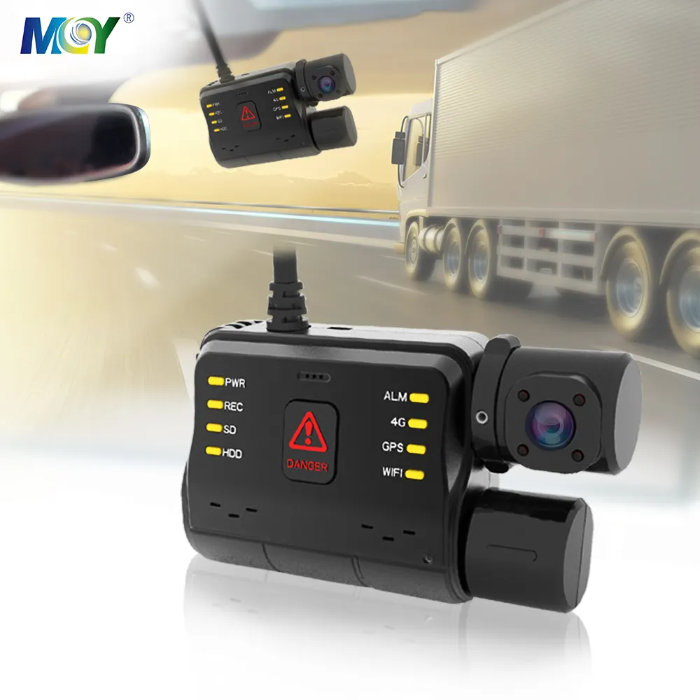MCY H.264กล้องติดหน้ารถยนต์ DVR 1080P,กล้องติดรถยนต์สองเลนส์กล้องติดหน้าและหลัง G เซ็นเซอร์รถบรรทุก