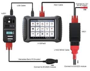 2025 Original Xtool M821 Adapter Work With Kc501/x100 Pad3/x100 Max <strong>Key</strong> <strong>Programmer</strong> for All <strong>Keys</strong> Lost