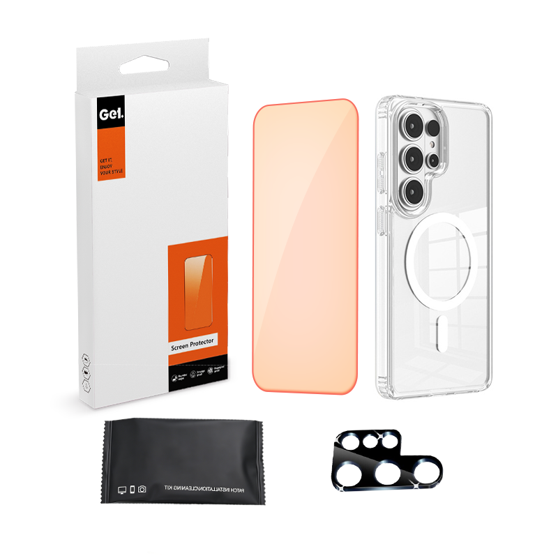3 IN 1 (Red light film+lens film+phone case) with pacakge