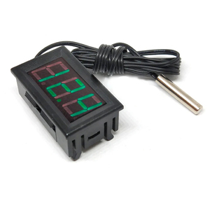 温度センサーモジュール検出器0.56インチセンサープローブDC 5-12V 0.56 "温度計LEDデジタルテスターパネルゲージ - Product Image 3