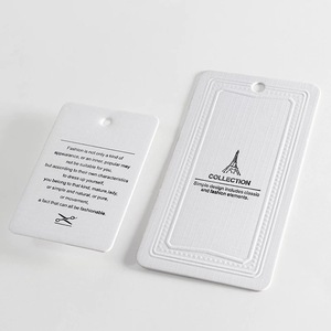 Venta caliente de diseño personalizado e impreso Nombre y etiquetas de ropa con etiquetas y etiquetas de ropa de papel de cuerda - Product Image 4