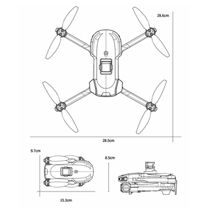 Büyük ekran uzaktan kumanda ile S28 GPS konumlandırma fırçasız Motor Drone 4K kamera FPV Drone - Product Image 5