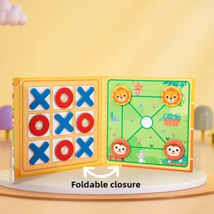 2人用インタラクティブTic-Tac-Toe動物の迷路ボードゲーム子供の教育セット親子バトル - Product Image 5