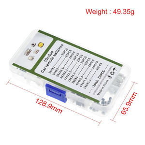 250Pcs 10-Types Tactile <strong>Push</strong> <strong>Button</strong> <strong>Switch</strong> Car Remote Control Keys <strong>Button</strong> Touch Microswitch - Product Image 6