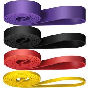 Yüksek elastik lateks 5 döngü direnç bandı baskılı spor salonu Fitness Mini çekme bandı ev egzersiz ve tonlama tüpleri için - Product Image 3