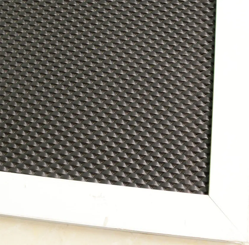 Maille DVA à plaque métallique en aluminium expansé à sens unique avec anti-pluie, protection de la vie privée et lutte antiparasitaire
