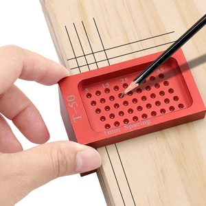 Ağaç İşleme delik konumlandırma aracı inç t-tipi Scriber ağaç İşleme için Ruler cetvel açı cetvel - Product Image 4