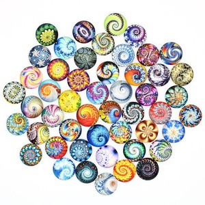 Rawmand 100 adet flaş cam Cabochons Mix renk cam kubbe boncuk yarım yuvarlak Cameo kolye takı yapma Scrapbooking