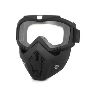 オートバイCSダートバイク戦術的取り外し可能ゴーグルマスクサンド抵抗防風保護PC素材個人保護