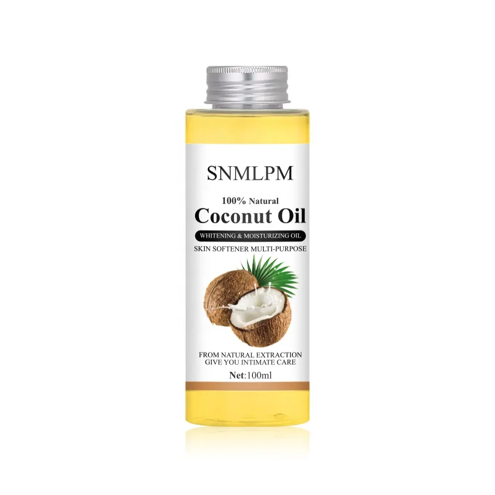 SNMLPM-aceite de coco orgánico Natural 100% puro a granel, aceite de coco Extra virgen blanco