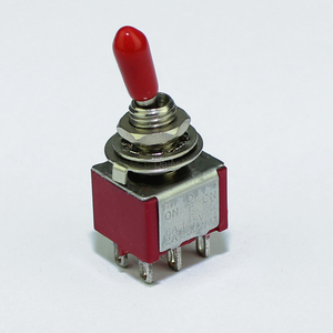 Kolu ile 6 Pin iki yönlü geçiş anahtarı lehim terminalleri üzerinde KNX-2-D1 6A 250VAC DPDT geçiş anahtarı - Product Image 4