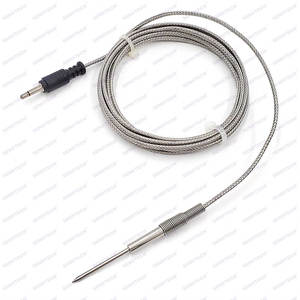 TSTH Replacement BBQ Meat Probe Waterproof and Oilproof PT100/PT1000 RTD <strong>Temperature</strong> <strong>Sensor</strong> with Audio Jack