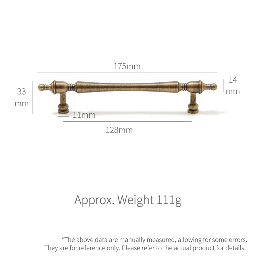 L175mm*espacement des trous 128mm