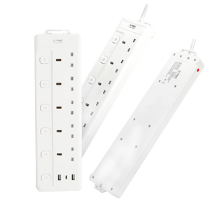 YAKI USB Multi-Function Power Strip <strong>with</strong> Master Sub Control UK EU Plug Overload Protection Socket - Product Image 2