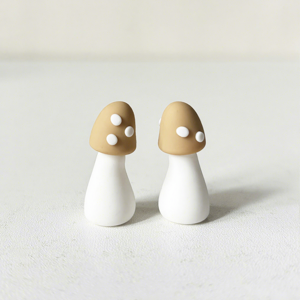 light brown small mushrooms-2pc