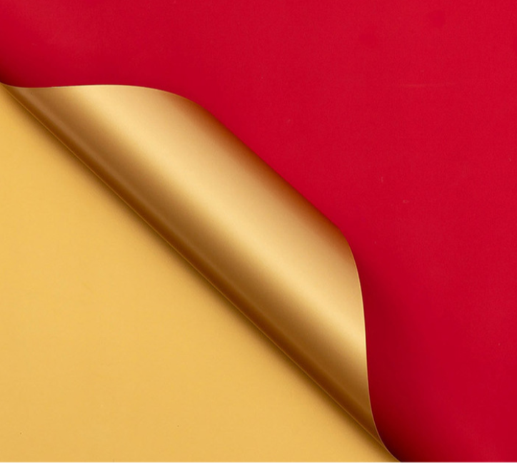 Rouge mat et or55*55CM 20 pièces/sac