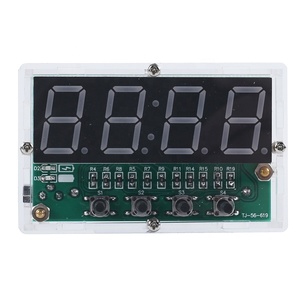 4Bit Digitaler Wecker DIY Elektronisches Kit Datum Uhrzeit Temperatur anzeige Rote Farbe Automatische Helligkeit Löt praxis einstellen - Product Image 4