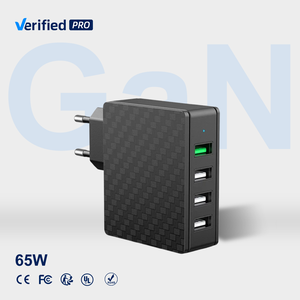 TKT 65W GaN Max Smart 4-Port-Mobilladegerät Schneller Versand QC3.0 Power Charging für mobile Geräte Kameras Ausgang GAN-Material - Product Image 1