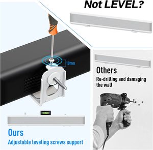 Patentli tasarımlı MOUNTUP Soundbar duvar montajı, seviye ayarlanabilir ses çubuğu braketi - Product Image 3