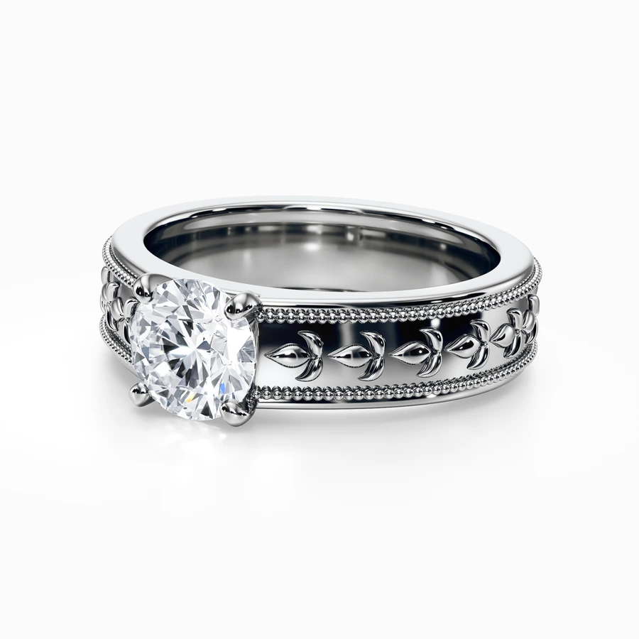 18k white gold