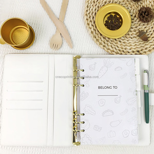 Formato carta personalizzato stampa anello raccoglitore rimovibile con copertina rigida in bianco per libri di ricette da scrivere nelle proprie ricette - Product Image 3