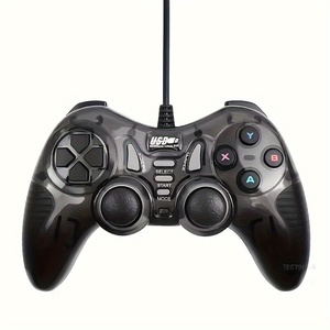 Controlador de mango de juego de ordenador con cable USB PC Singles Arcade King of fighters Joystick con mango de vibración