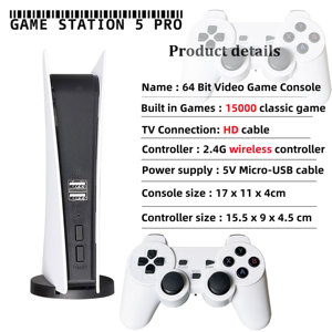 LGS5Proゲームステーション64ビットレトロビデオゲームコンソール15000ゲームHD出力内蔵PS1/NES用クラシックゲームコンソール - Product Image 3