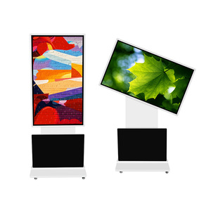 360 Degree <strong>Rotating</strong> <strong>Display</strong> <strong>LCD</strong> Touch <strong>Screen</strong> Interactive Digital Kiosk Advertising Player <strong>Stand</strong> and Totem - Product Image 3