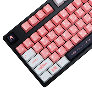 EVA-08 129键键帽定制PBT樱桃轮廓染料升华键帽粉色适用于Gateron Kailh Cherry MX开关键盘 - Product Image 1