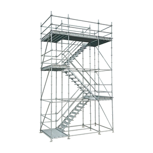 Tüm yuvarlak Layher tasarım çok fonksiyonlu galvanizli 6m/8m/12m yükseklik Euro standartları modüler Ringlock iskele sistemi yapısı - Product Image 4