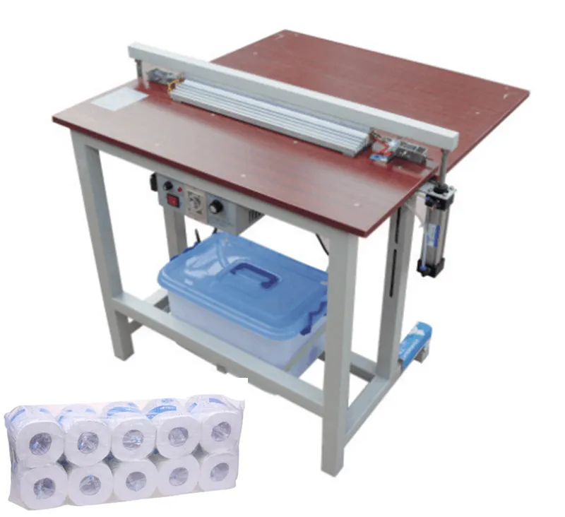Chinese factory toilet paper roll processing machine manual sealing machine