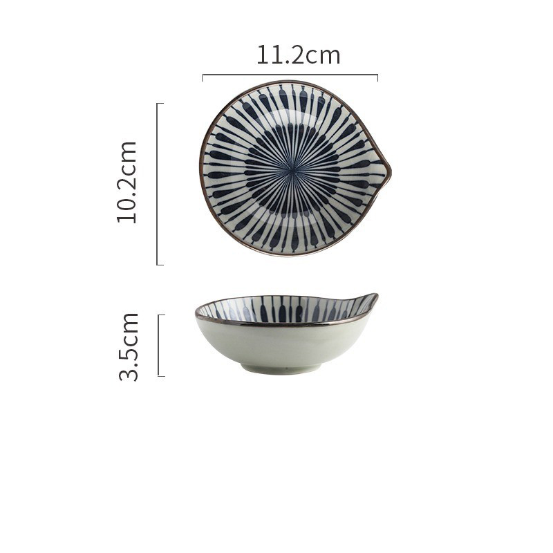 Gouttes d'eau bol de 4,25 pouces-blanc