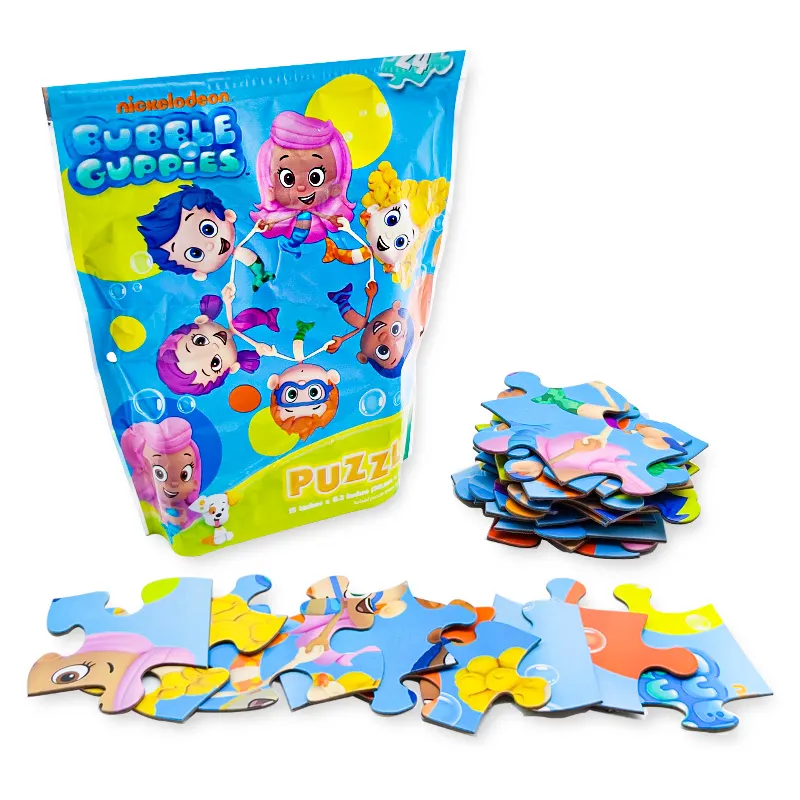 Campione gratuito personalizzato di alta qualità per bambini pezzo grande Puzzle giocattolo per bambini confezionato In scatola di sacchetti di plastica
