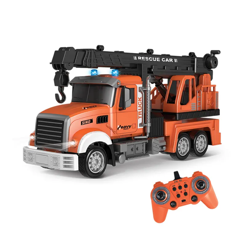 2.4G 1:12 11CH Simulation rc remote control crane truck toy with light music