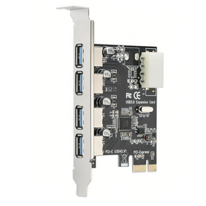 PCI-E至USB 3.0集线器适配器4端口PCI E PCIe 1x台式机计算机扩展卡4 S 5Gbps速度 - Product Image 3